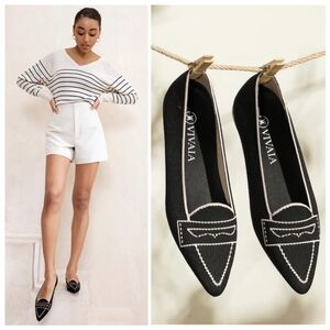 VIVAIA Black Flats for Women